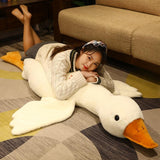 50-130cm Giant Cute Animal Stuffed Duck Plush Toys Fluffy Sleep Pillow