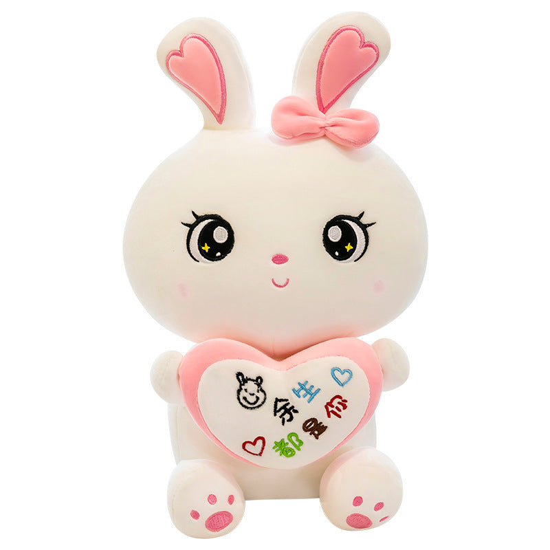 Cartoon Cute Fruit Love Rabbit Plush Doll Filled Sofa Pillow