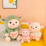 Cute Hug Heart Alpaca Plush Toy Doll