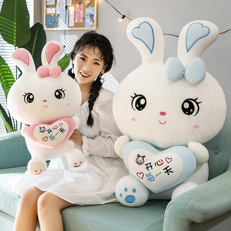 Cartoon Cute Fruit Love Rabbit Plush Doll Filled Sofa Pillow