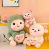 Cute Hug Heart Alpaca Plush Toy Doll